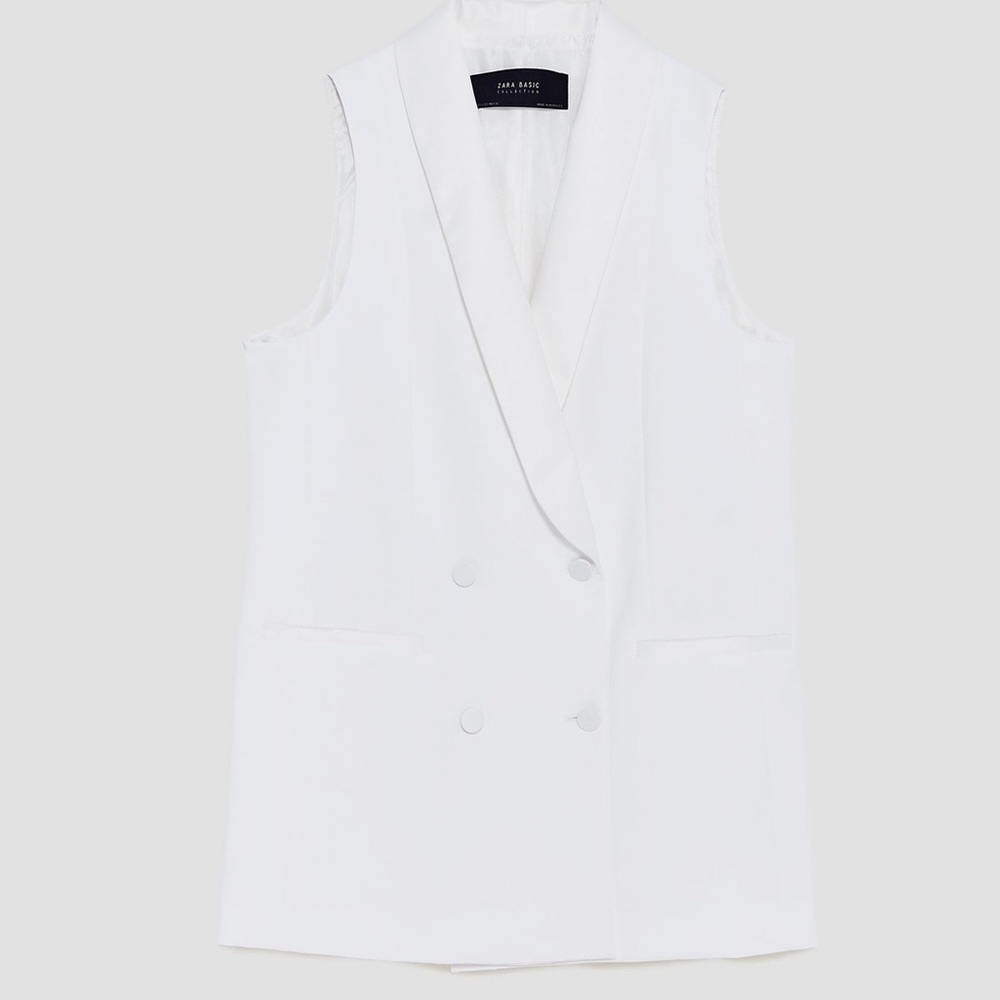 ZARA Double-Breasted Waistcoat or Vest